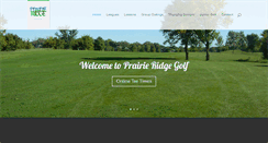 Desktop Screenshot of prairieridgegolf.com